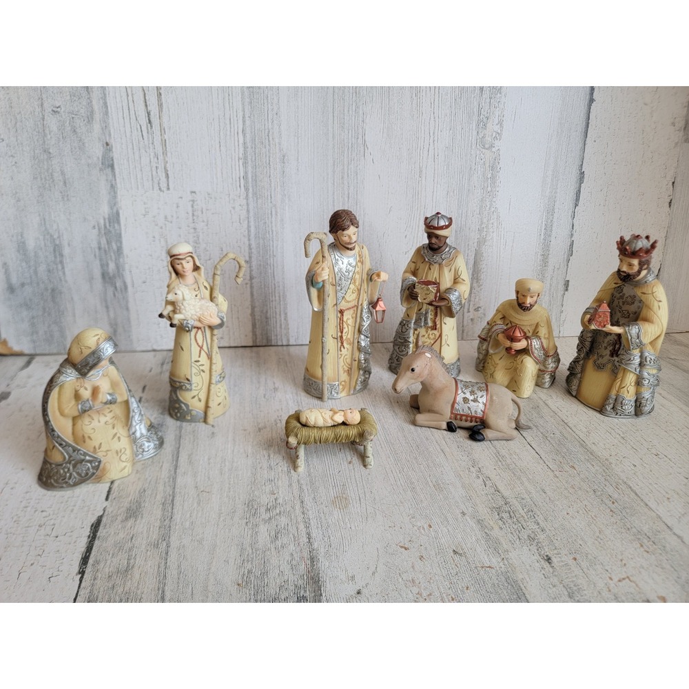 Elements nativity scene Joseph marry three kings set Xmas baby Jesus‎ figure
